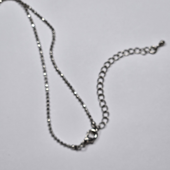 Sparkling Silver Tone Pave Crystal Heart Necklace - Picture 4 of 10